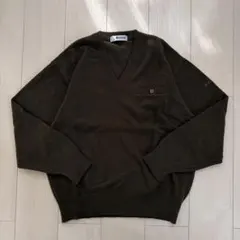 古着 Lakeland カーキニット