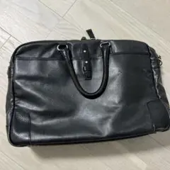 レザー ビジネスバッグ ブラック