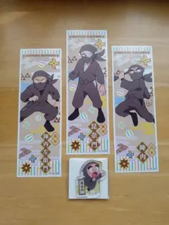 忍たま タソガレドキ 4点まとめ ロングステッカー アクスタ 雑渡昆奈門 他