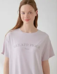 gelato pique ジェラートピケ　ロゴ　Tシャツ　ルームウェア　グレーのサムネイル