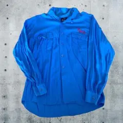 【50s〜60s頃】ヴィンテージ オープンレーヨンシャツ チェーンステッチ