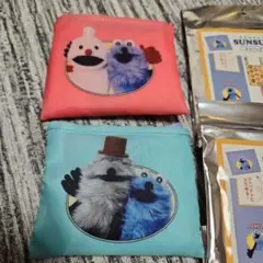 パペットスンスン エコバッグ 2個セット　390マート