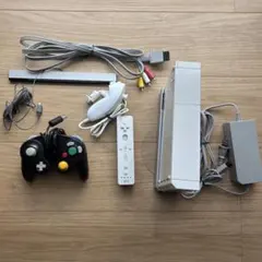 【動作確認済】Wii 本体セット リモコン ヌンチャク GCコントローラー付
