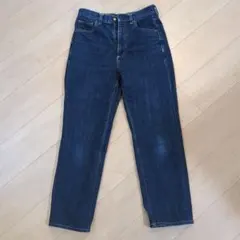 GU　ハイウエストストレートジーンズ　Мサイズ　ネイビー