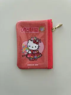 いちご新聞　ハローキティ ミニポーチ 赤