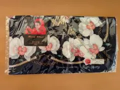 Ran Story 花柄ハンカチ ネイビー