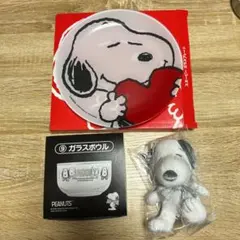 スヌーピー 1番くじ ガラスプレート ガラスボウル マスコット