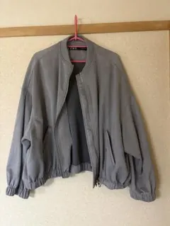ZARA グレー ジャンパー Lサイズ　ブルゾン　MA-1