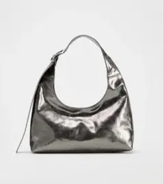 ZARA メタリック ショルダーバッグ