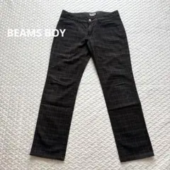 【BEAMS BOY 】チェック柄 カジュアルパンツ サイズ1(S〜M)日本製