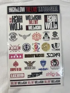 HIGH &LOW THE LIVE タトゥーシール
