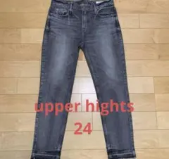 upper hights デニムジーンズ 24サイズ グレー