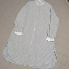 極美品!!Gymphlex ストライプ コットンシャツワンピース 14