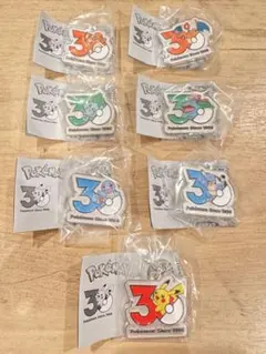 ポケモン 30周年記念 キーホルダー コンプリート　7種類