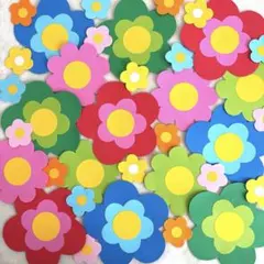 壁面飾り　①お花いっぱい　お誕生日会　パーティー　キッズルーム　保育園　幼稚園