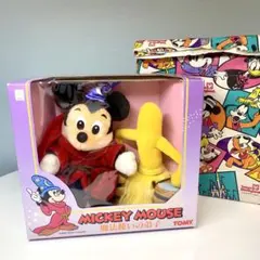 激レア！TOMY ミッキーマウス 魔法使いの弟子 ホウキ ぬいぐるみ