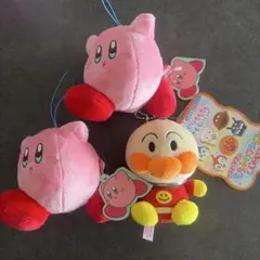 【新品未使用】アンパンマン　星のカービィ　マスコット　人形　おもちゃ　タグ付き