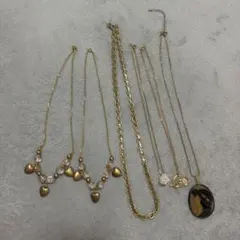 ハート型ビーズネックレスセット6