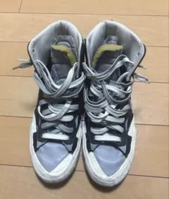 sacai NIKE BLAZER MID BLACK WOLF GREY