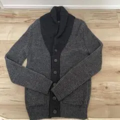 ZARA MAN グレー ニットカーディガン M
