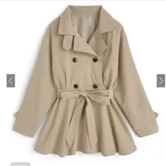 GRL グレイル grl 襟2Wayリボンベルト付きトレンチコート[tg943]