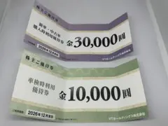 VTホールディングス 株主優待券 車購入3万円+車検1万円 計4万円分
