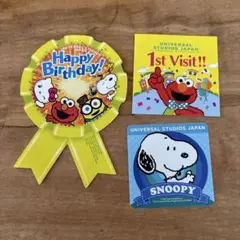 USJ 1stVisit HappyBirthday SNOOPY シールセット