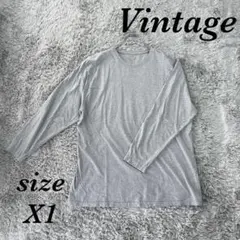 Vintage ヴィンテージ (X1) 長袖Tシャツ 綿100% シンプルのサムネイル