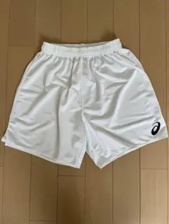 アシックス　サッカー　ゲームパンツ　白　Mサイズ