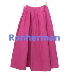 【Ron Herman】Tuck Flare Skirt ピンク プリーツのサムネイル
