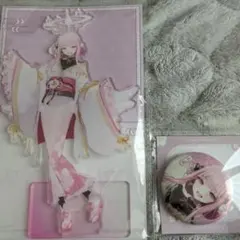 ブルアカ 浅草さんぽ 聖園ミカ　新品 アクスタ キーホルダー がま口 缶バッジ 非公式】聖園ミカ アクリルキーホルダー【ブルーアーカイブ】 - 釜かに