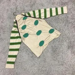 HIROKO BIS/ヒロコビス【M相当】ボーダー柄 サマーニット 水玉刺繍のサムネイル