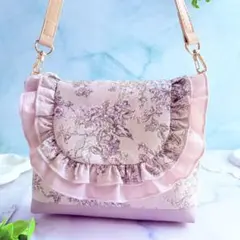 未使用】Pomponette ポンポネット ショルダーバッグ ピンク スエード 