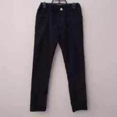 黒 スリムフィット ボトムス 150cm