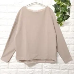 OPAQUE.CLIP【M】ドルマンスリーブプルオーバー　ベージュ　オフィカジ