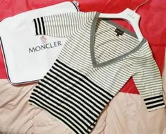 MONCLER トップス サマーニット半袖 レディス ＆ BOX・ハンガーセット
