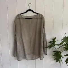 今季 美品 BABYLONE リネンボートネックブラウス 麻 - メルカリ