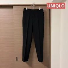 UNIQLO 感動スリムパンツ 丈長め(ブラック) L