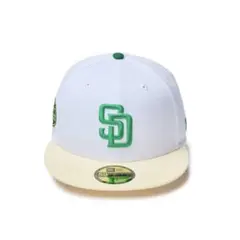 セール】MLBパドレスキャップ ホワイト/ターコイズ ダルビッシュ有