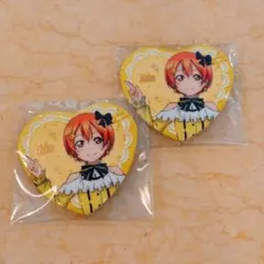 ②ラブライブ μ's アニメ放送10周年記念 海外限定 缶バッジ 星空凛 2つ