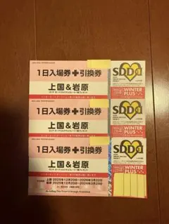 上国＆岩原 スキー場 1日入場券＋引換券 2026年最新】岩原スキー場の人気アイテム - メルカリ