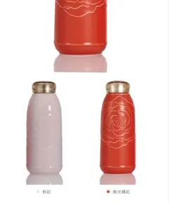 活瓷 LIVEN トルマリンタンブラー 370ml ピンク 薔薇柄 手瓶 - メルカリ