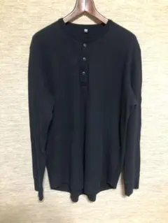 UNIQLO ワッフルヘンリーネック Tシャツ