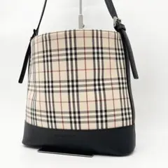 Burberry ノバチェック ショルダーバッグ　トートバッグ　レザーのサムネイル