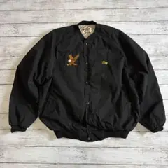 USA製 イーグル刺繍 ウエスタラ ブラック コーチジャケット XL相当