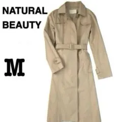 ナチュラルビューティーベーシック　トレンチコート　M ベージュ　ベルト付