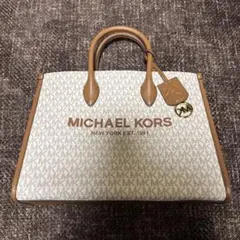 最終値下げMICHAEL KORS ロゴ入りトートバッグ　ほぼ未使用