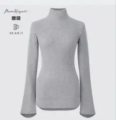 ユニクロ　マメクロゴウチ　ハイネック　グレー　Mサイズ