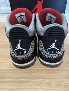 NIKE AIR JORDAN 3 RETRO ブラックセメント ナイキ27.5