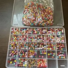 アルファベット多色ビーズセット F アクセサリー作成用(ほぼ新品)